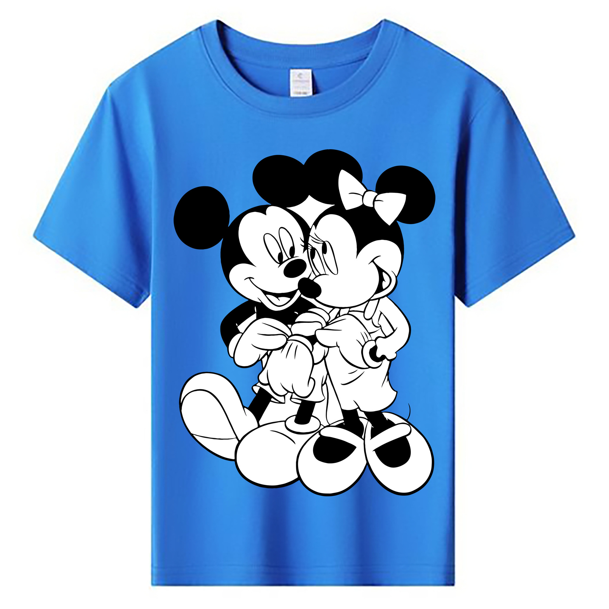 ミッキーマウス Mickey Mouse 綿100％キッズTシャツ（フロントプリント）